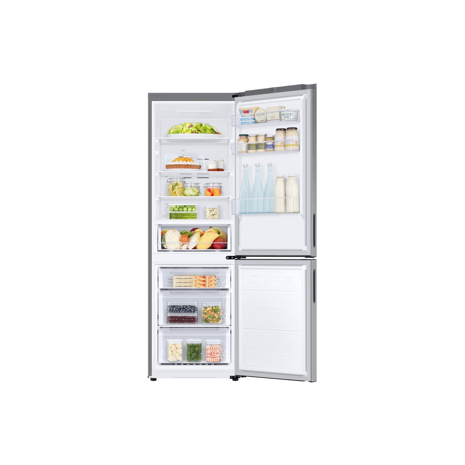 Samsung RB33B610ESA/EU 59.5cm 60/40 Frost Free Fridge Freezer - Silver full image