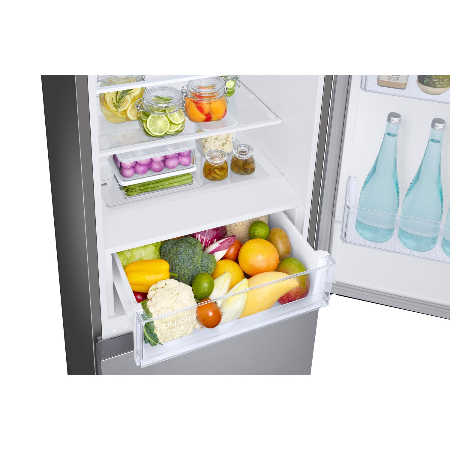 Samsung RB33B610ESA/EU 59.5cm 60/40 Frost Free Fridge Freezer - Silver full image