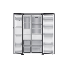 Samsung Family Hub 9" SpaceMax&trade; RS90F64EEFEU 621L Smart American Fridge Freezer - Black - 1