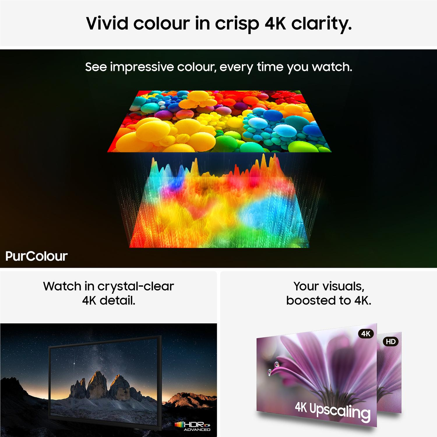 Samsung UE43U8020HKXXU 43" 4K Crystal UHD Vision AI Smart TV full image