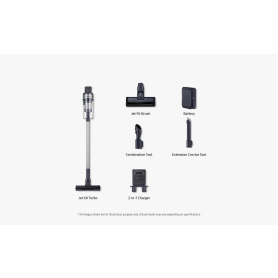 Samsung VS15A6031R4/EU  Jet 60 Turbo Cordless Stick Vacuum Cleaner - 40 Minutes Run Time - Teal Violet - 1
