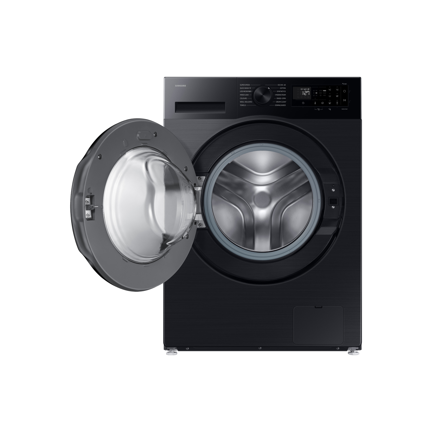Samsung WW10FG5U34ABEU 10kg 1400 Spin Washing Machine - Black full image