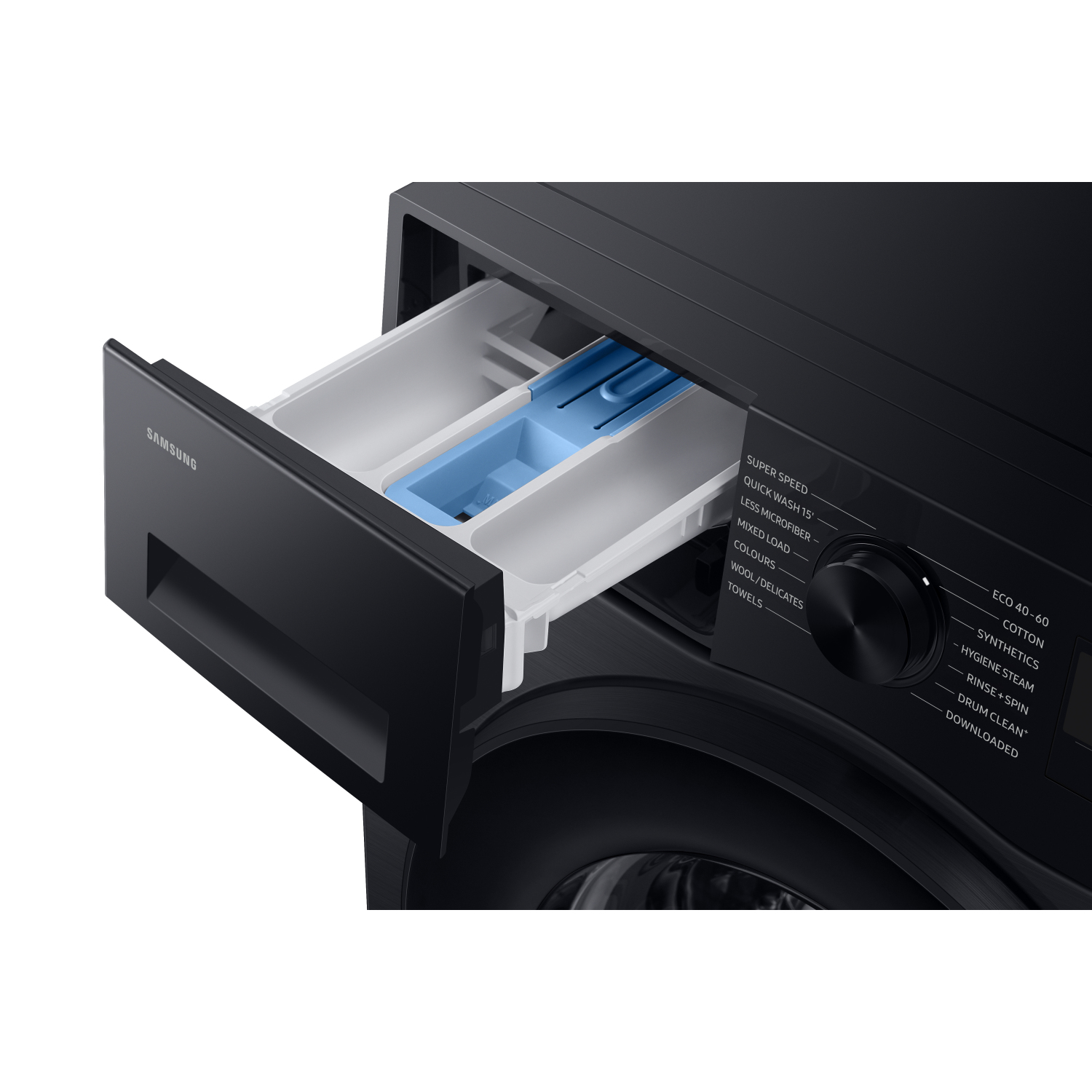 Samsung WW10FG5U34ABEU 10kg 1400 Spin Washing Machine - Black full image