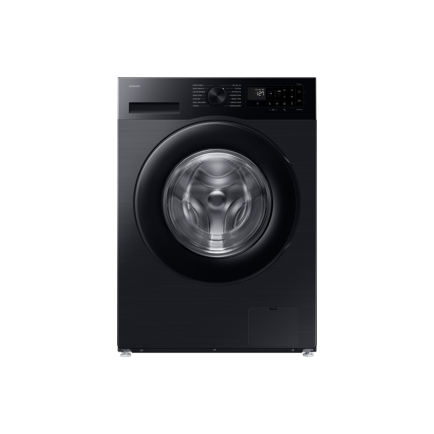 Samsung WW10FG5U34ABEU 10kg 1400 Spin Washing Machine - Black full image