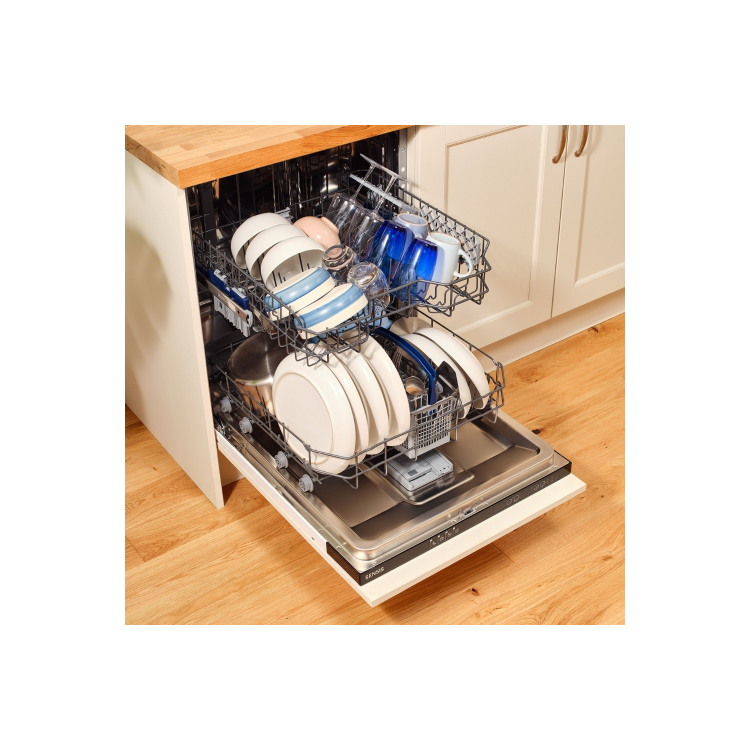 Sensis DWBI0213FSDWA Integrated Dishwasher - White - 13 Place Settings full image