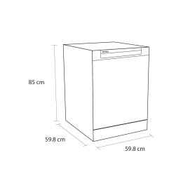 Sensis DWF0214FSDWA Dishwasher - White - 14 Place Settings - 5