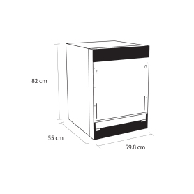 Sensis DWI0113FSDW Integrated Dishwasher with Sliding Hinges - 4