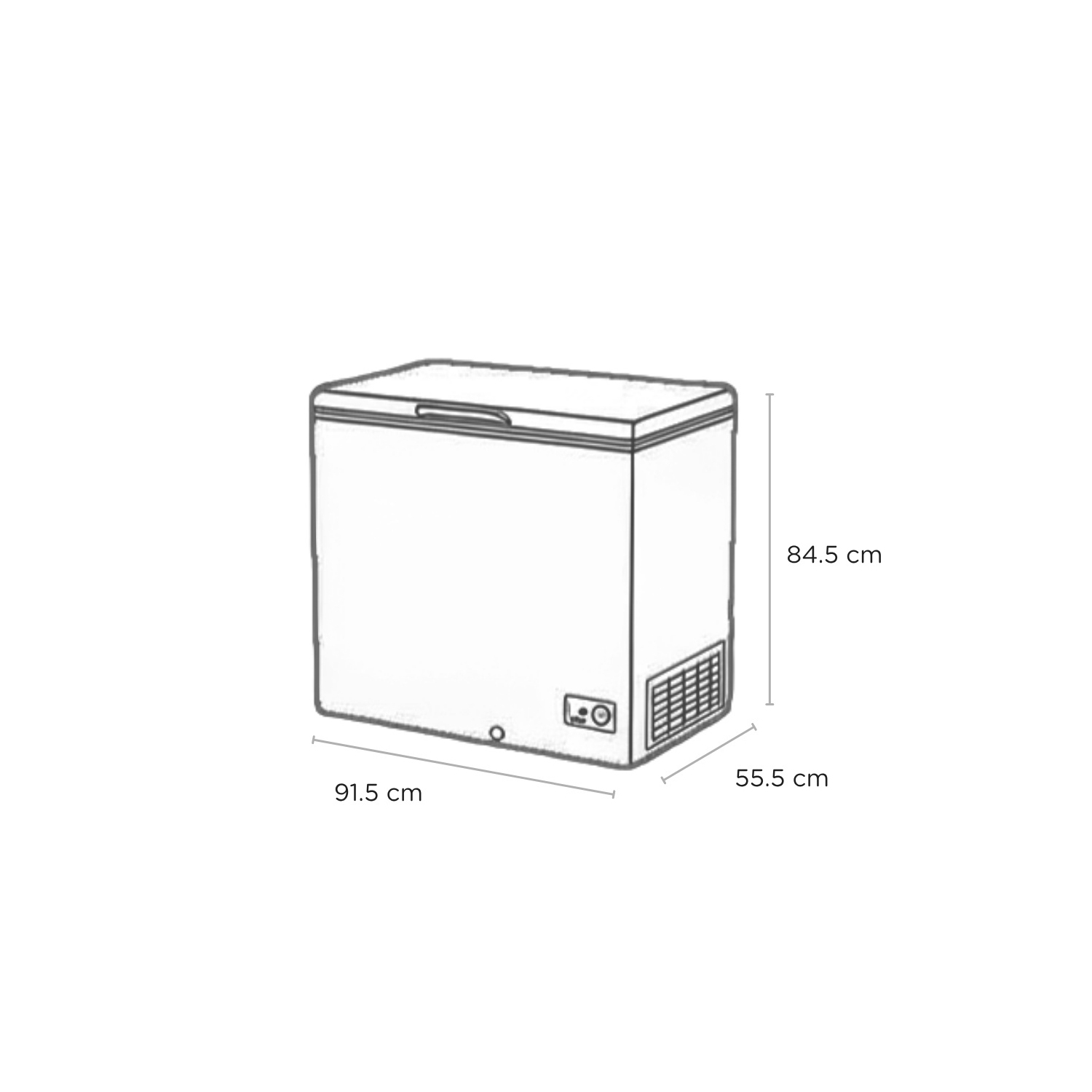 Sensis RFCHT01F196EW 196 litre Chest Freezer - White full image