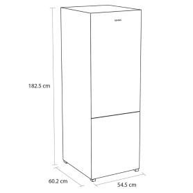 Sensis RFCMF0154ES 54cm Total No Frost Fridge Freezer - Silver - 1