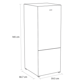 Sensis RFCMF0160EW 59.5cm Fridge Freezer - White - 1
