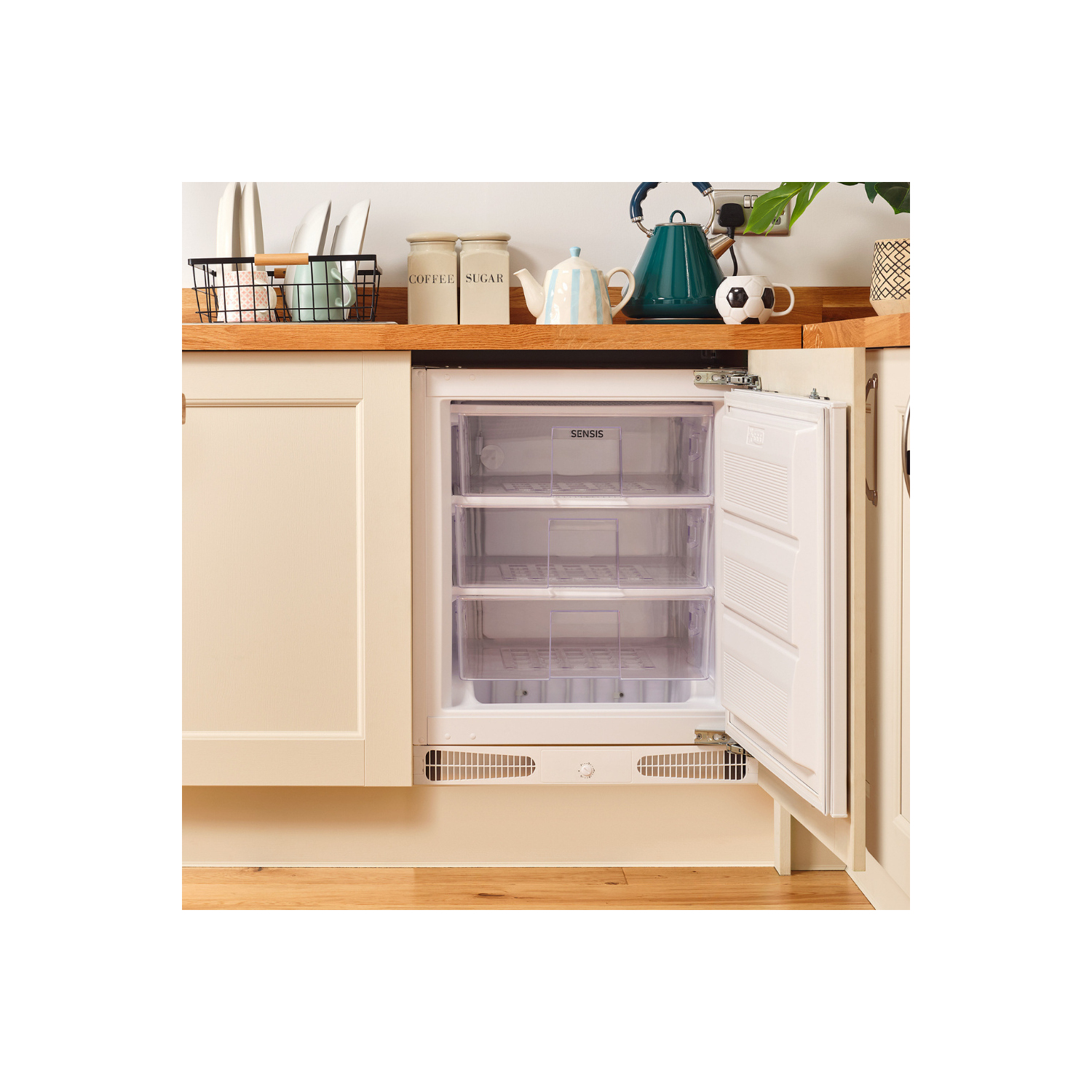 Sensis RFUCBI01Z54EW 59.5cm Integrated Static Undercounter Freezer - White full image