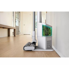 Shark BU3521UK Clean & Empty Cordless Vacuum Cleaner & Auto-Empty System - 40 Minutes Run Time - White