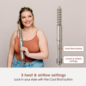 Shark HD436SLUK FlexStyle Air Styler & Hair Dryer for Straight & Wavy Hair - 4 Attachments - Stone  - 6