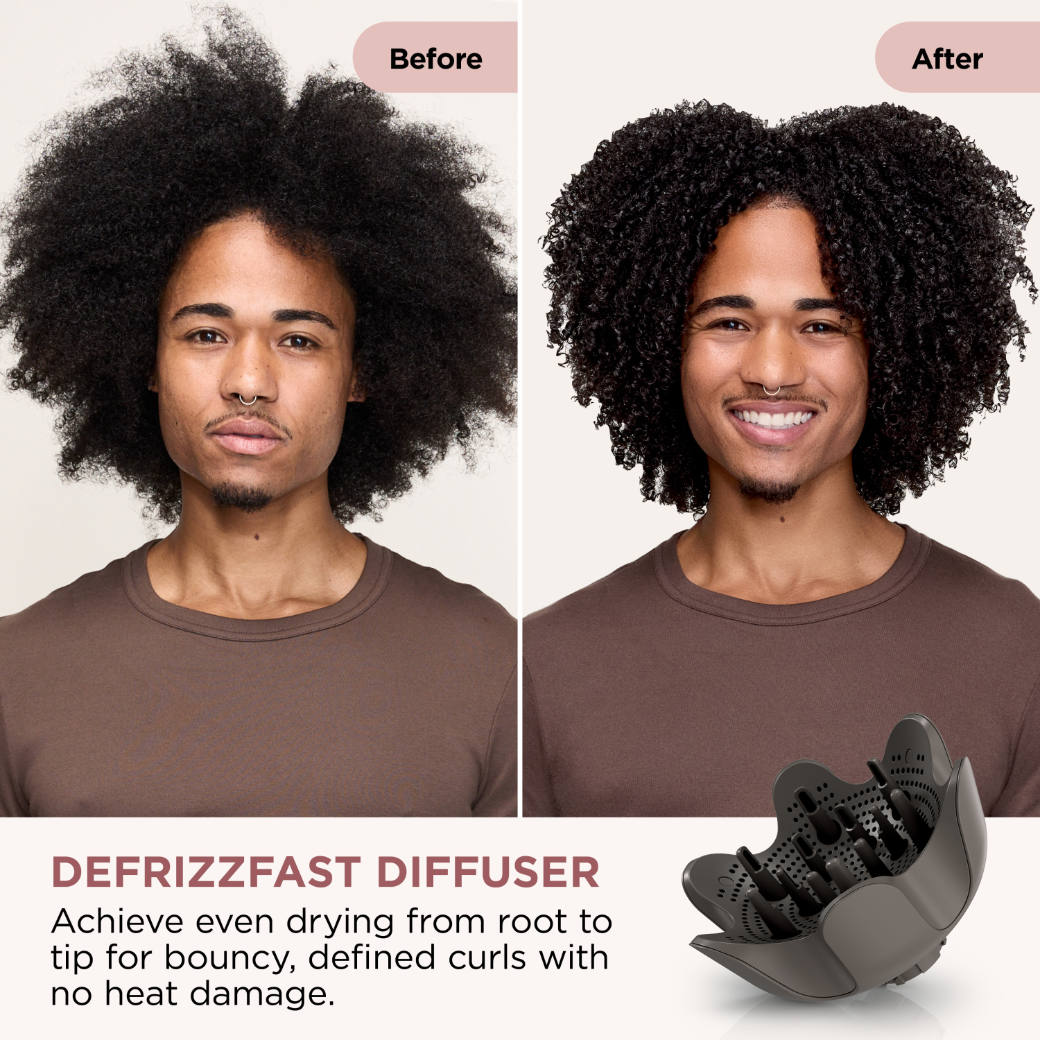 Shark HD542UK SpeedStyle Pro FLEX 4-in-1 High-Velocity Hair Dryer System - Mocha Silver full image