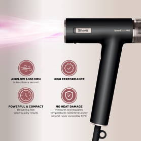 Shark HD731UK SpeedStyle Pro 3-in-1 High-Velocity Hair Dryer System - Black - 1