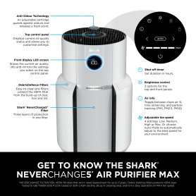 Shark HP300UK NeverChange5 Air Purifier Max - White - 9