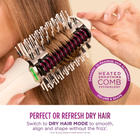 Shark HT212UK SmoothStyle Heated Brush & Smoothing Comb with Storage Bag - 2