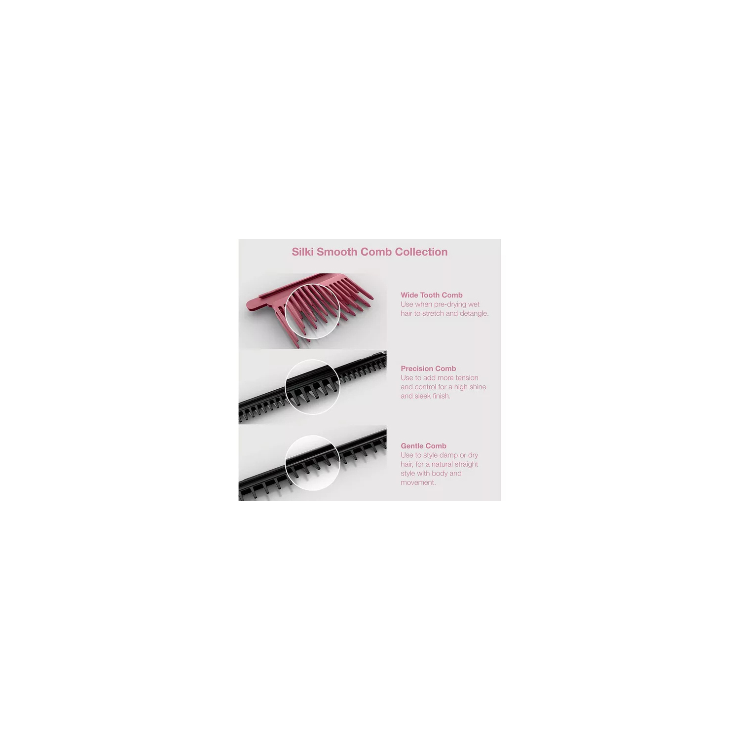 Shark HT401UKPK SilkiPro Straight Hair Straightener + Dryer in One Tool - Pink full image
