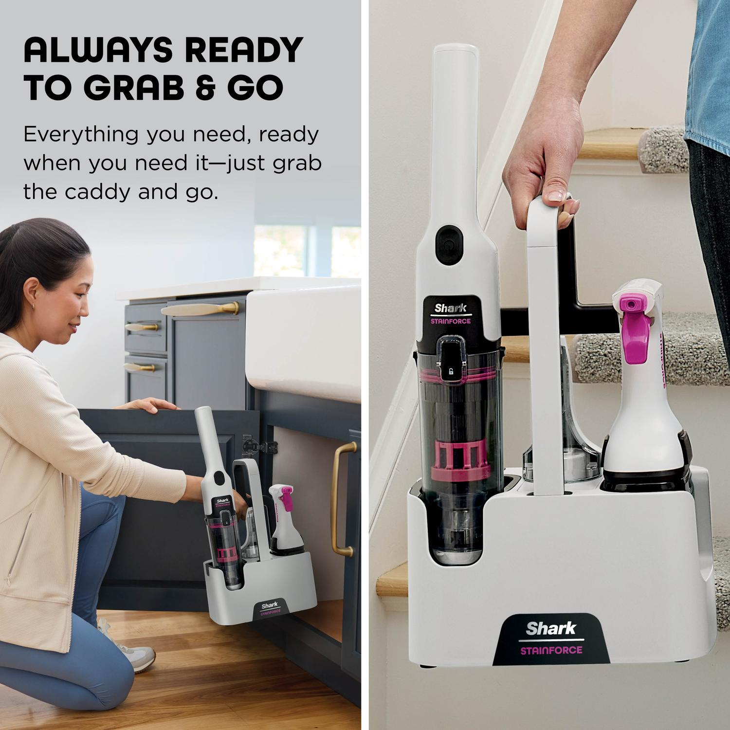Shark HX100UKT Shark StainForce Cordless Stain-Destroying Spot Cleaner - White full image