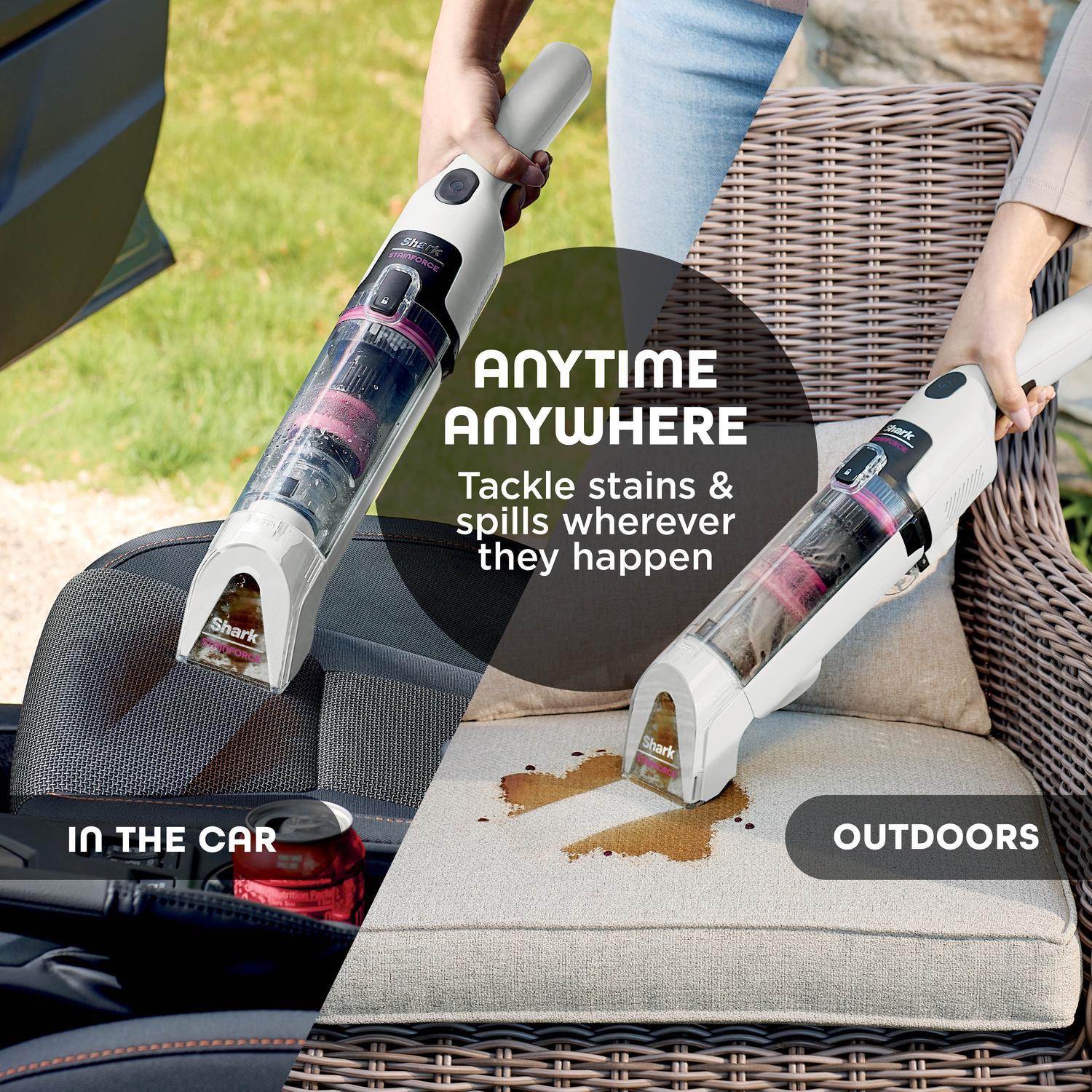 Shark HX100UKT Shark StainForce Cordless Stain-Destroying Spot Cleaner - White full image