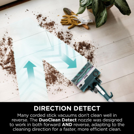 Shark HZ4000UKT PowerDetect Corded Stick Vacuum Cleaner - Dark Teal - 10