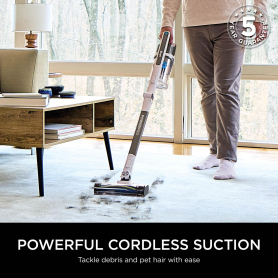 Shark IZ380UKT PowerPro Pet Cordless Stick Vacuum Cleaner - 50 Minutes Run Time - Java Metallic - 10