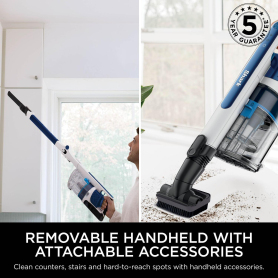 Shark IZ380UK PowerPro Cordless Stick Vacuum Cleaner - 50 Minutes Run Time - Navy Metallic - 6