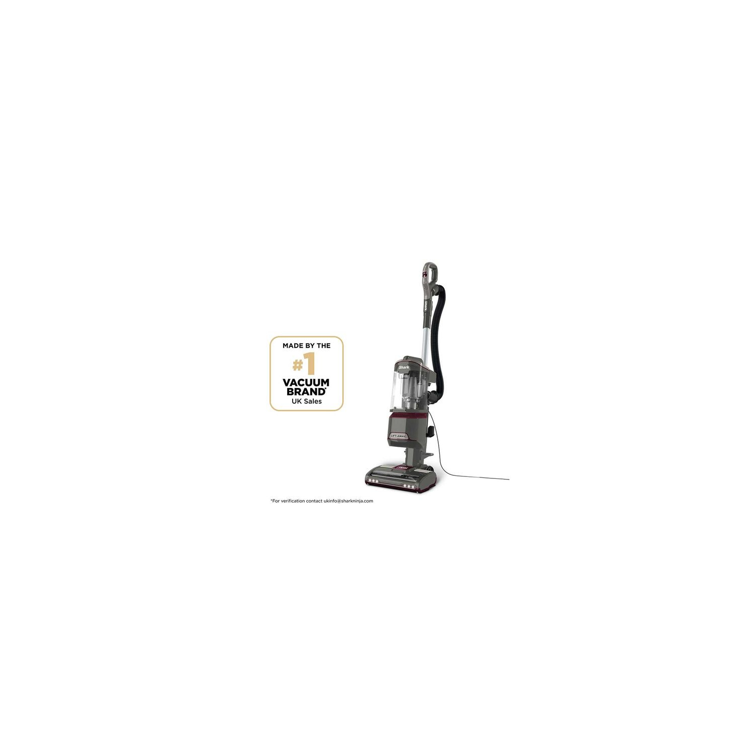 Shark NV603UKT  Classic Upright Pet Vacuum Cleaner  - Grey & Plum full image