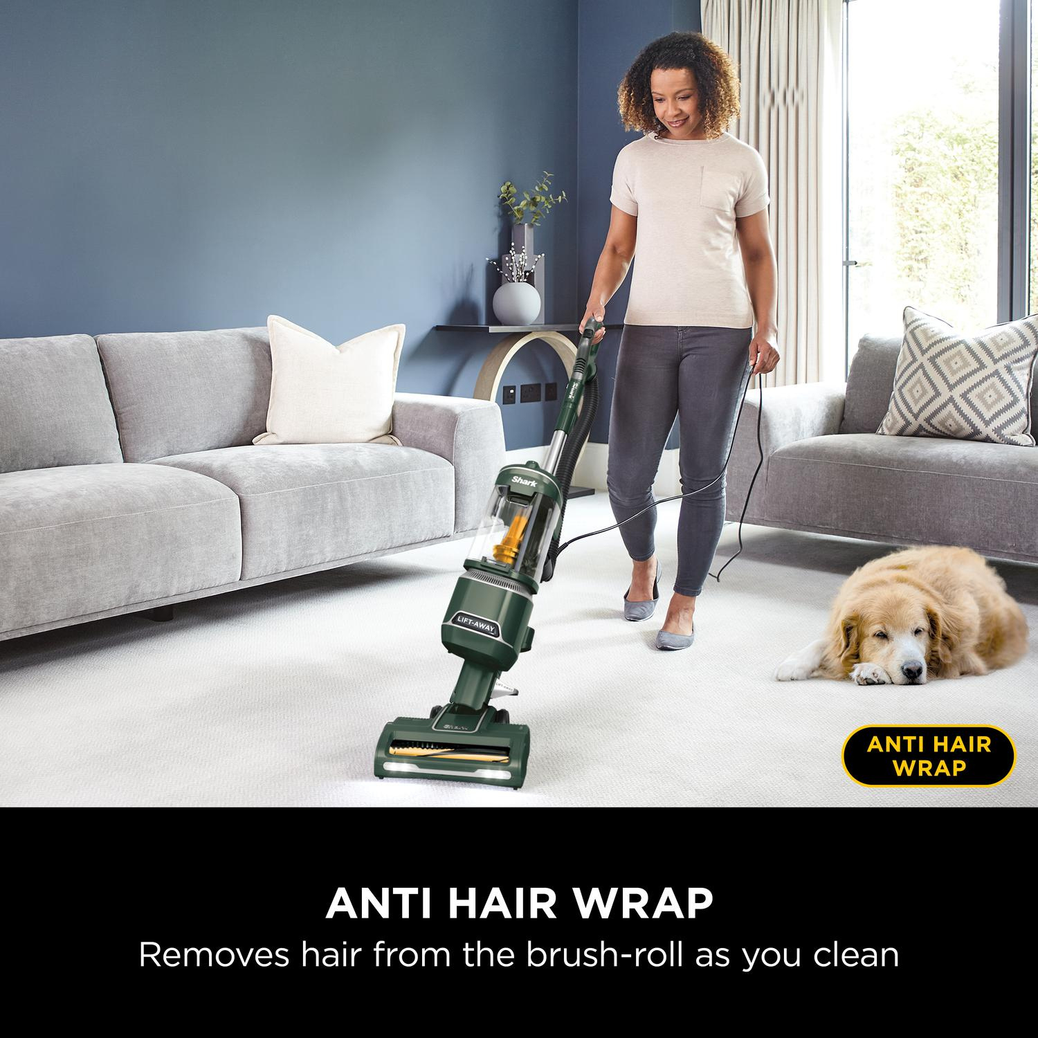 Shark NZ691UKT Anti Hair Wrap Upright Vacuum Cleaner with Lift-Away - Porsche Green full image