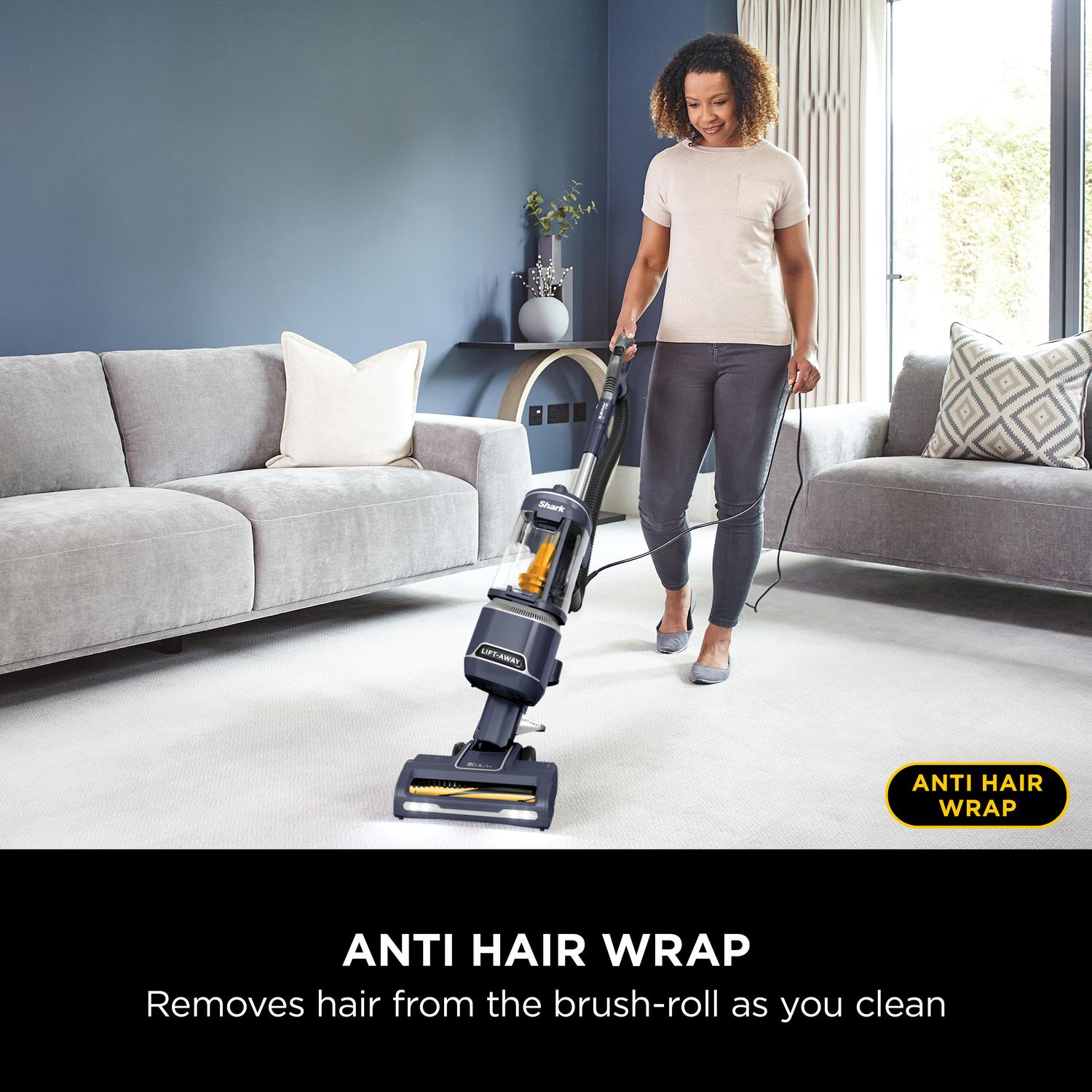 Shark NZ691UK Anti Hair Wrap Upright Vacuum Cleaner with Lift-Away - Royal Grey full image