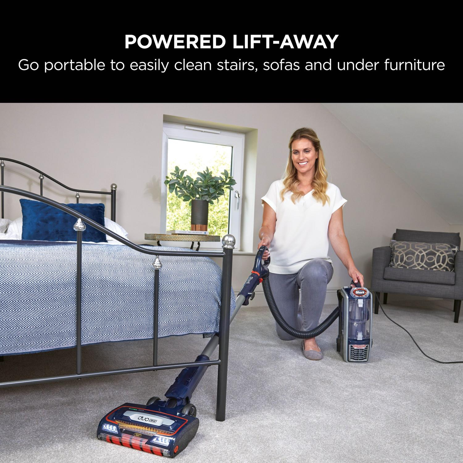 Shark NZ801UKT Anti Hair Wrap Upright Vacuum Cleaner with Powered Lift- Away TruePet - Blue full image