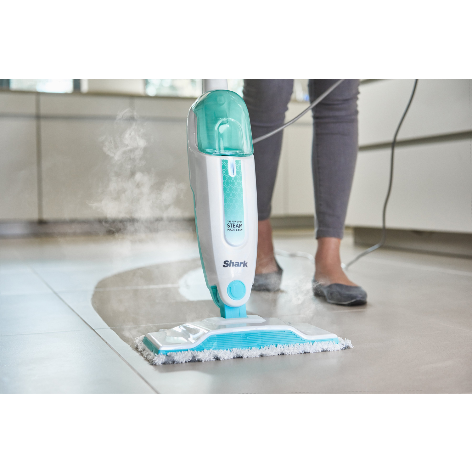 Shark S1000UK Steam Mop - White/Mint Green full image