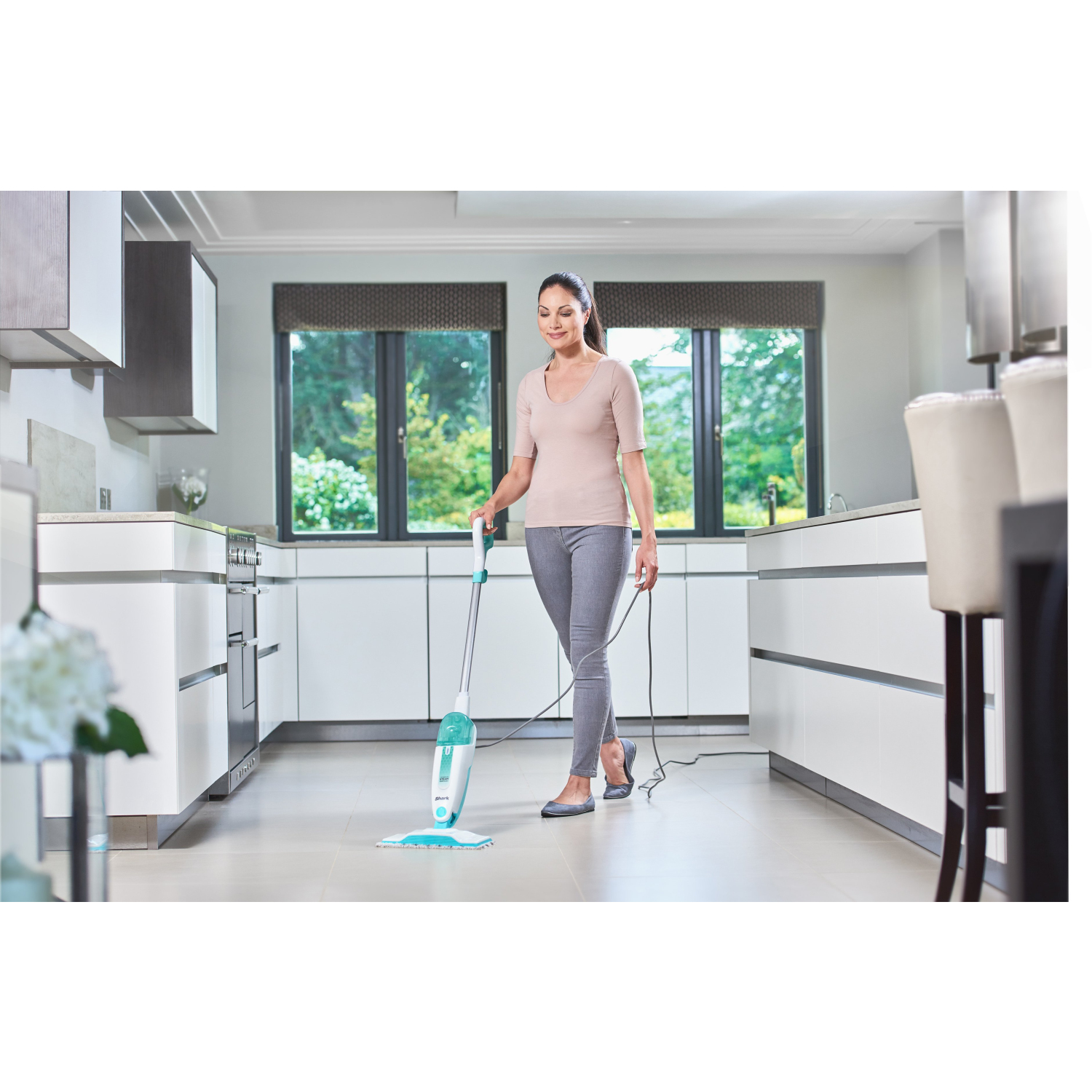 Shark S1000UK Steam Mop - White/Mint Green full image