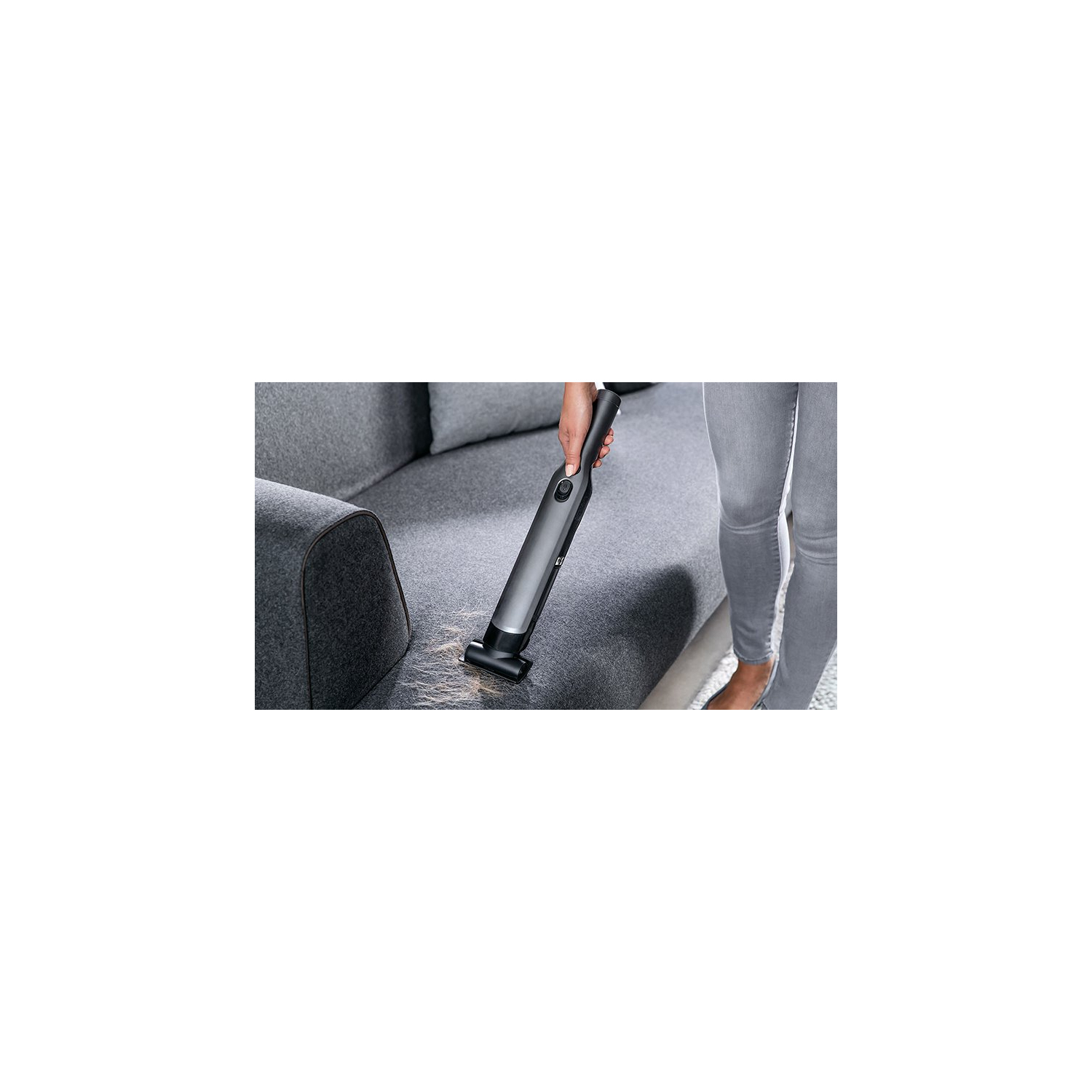 Shark WV200UK Cordless HandHeld Vacuum Cleaner (Single Battery) - Shark Steel Grey full image