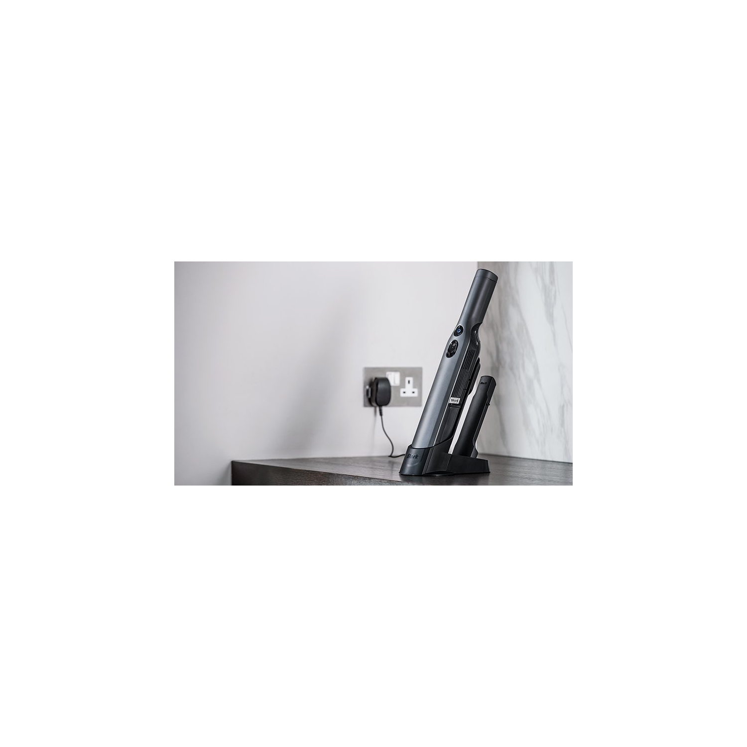 Shark WV200UK Cordless HandHeld Vacuum Cleaner (Single Battery) - Shark Steel Grey full image