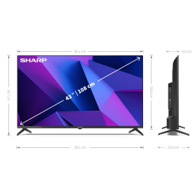 Sharp 4T-C43FN2KL2AB 43"4K Ultra HD Smart TV - 2