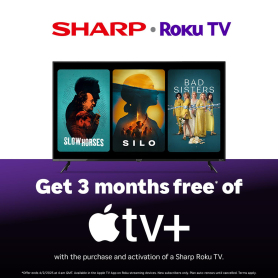 Sharp 4T-C43GJ4225K 43" 4K UHD Frameless Smart Roku TV - 5