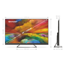 Sharp 4T-C50EQ3KM2AG 50" 4K Ultra HD Smart TV Quantum Dot - 1