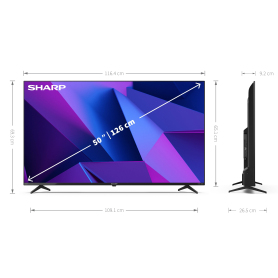 Sharp 4T-C50FN2KL2AB 50" 4K Ultra HD Smart TV - 1