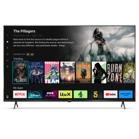 Sharp 4T-C50HM5245KB 4K UHD TV - Black