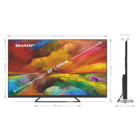 Sharp 4T-C65EQ3KM2AG 65" 4K Ultra HD Smart TV with Quantum Dot - 2