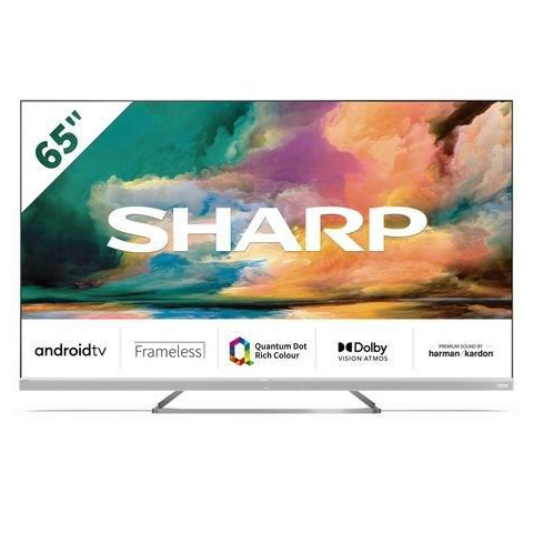 Sharp 4T-C65EQ4KM2AGG 65" 4K UHD Frameless Quantum Dot Android TV