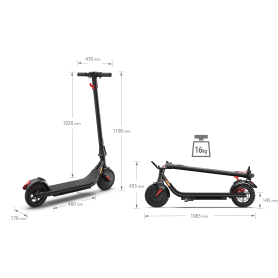 Sharp EM-KS1AEU-BKIT E-scooter & Phone Kit - Black - 1