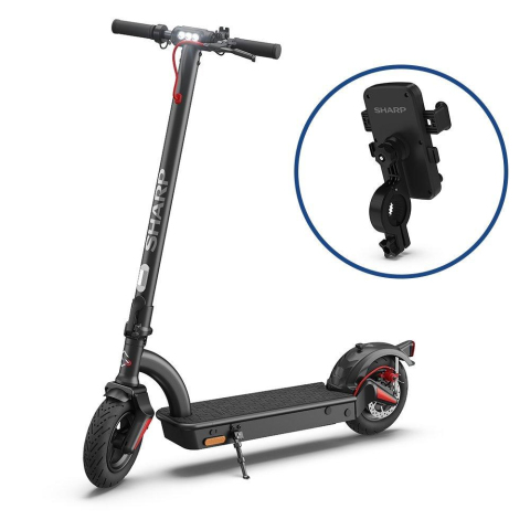 Sharp EM-KS2AEU-BKIT Electric Scooter & FREE Phone Kit