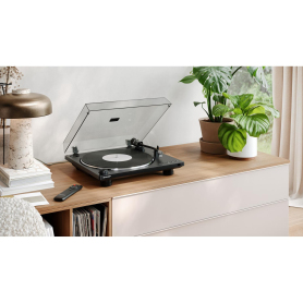 Sharp RPTT100CPSS30 Pair of Wireless Bookshelf Speakers with Automatic Bluetooth Turntable - Black - 8
