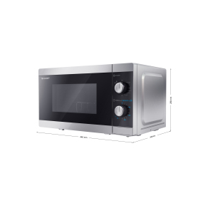Sharp YC-MG01U-S 20 Litres Microwave - Silver - 1