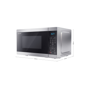 Sharp YC-MS02U-B 20 Litres Microwave Oven - Black - 2