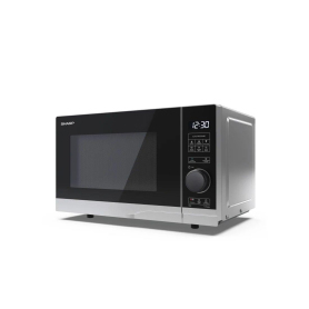 Sharp YC-PS204AU-S 20 Litres Microwave Oven - Black/Silver - 2