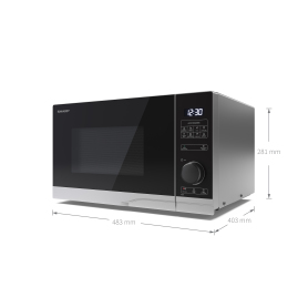 Sharp YC-PS254AU-S 25 Litres Solo Microwave - Silver - 1