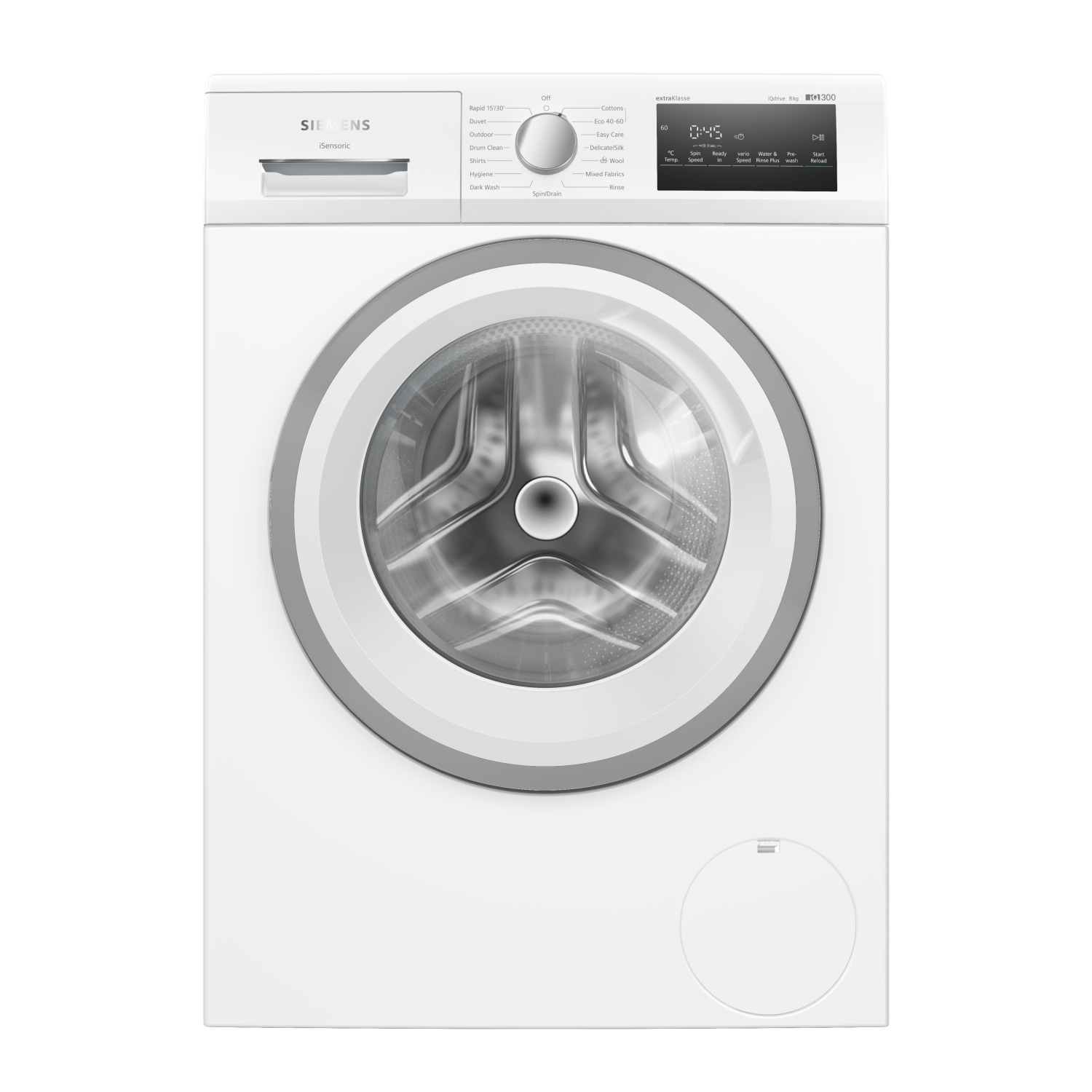 Siemens extraKlasse WM14NK09GB 8kg 1400 Spin Washing Machine - White - 0